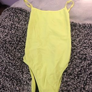 Neon Yellow Jolyn Swim suit!